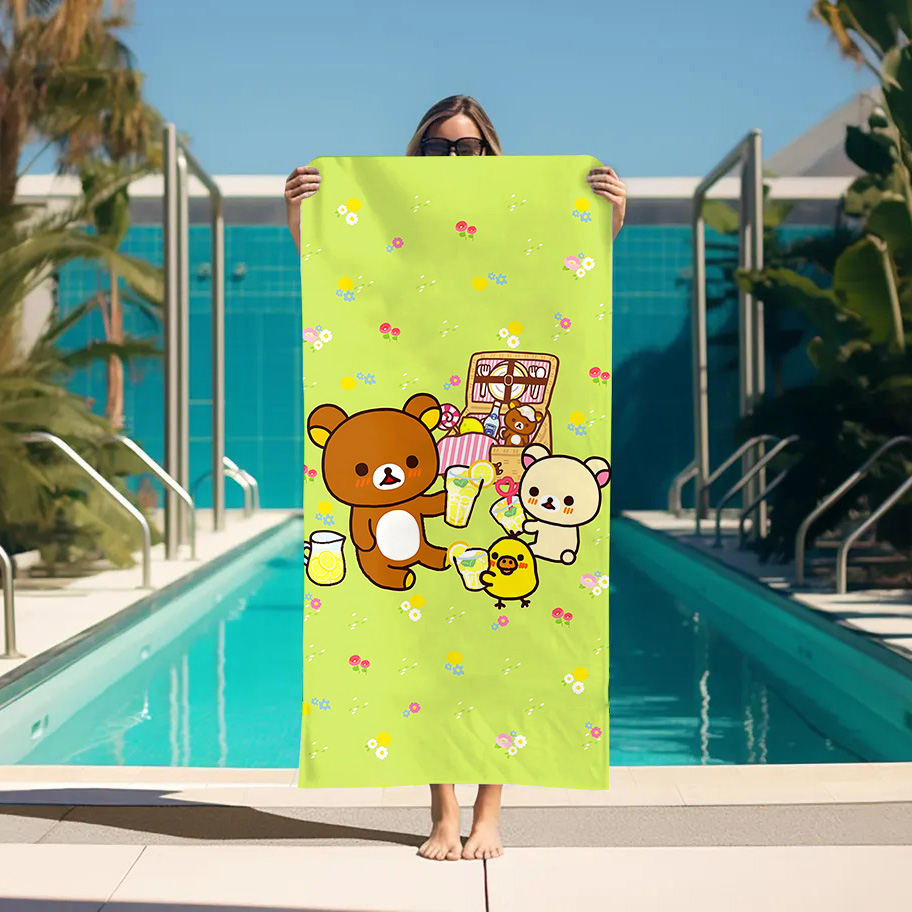 Large Bath Towel Rilakkuma Bea - Home Bathroom With Sauna ulasan dan harga