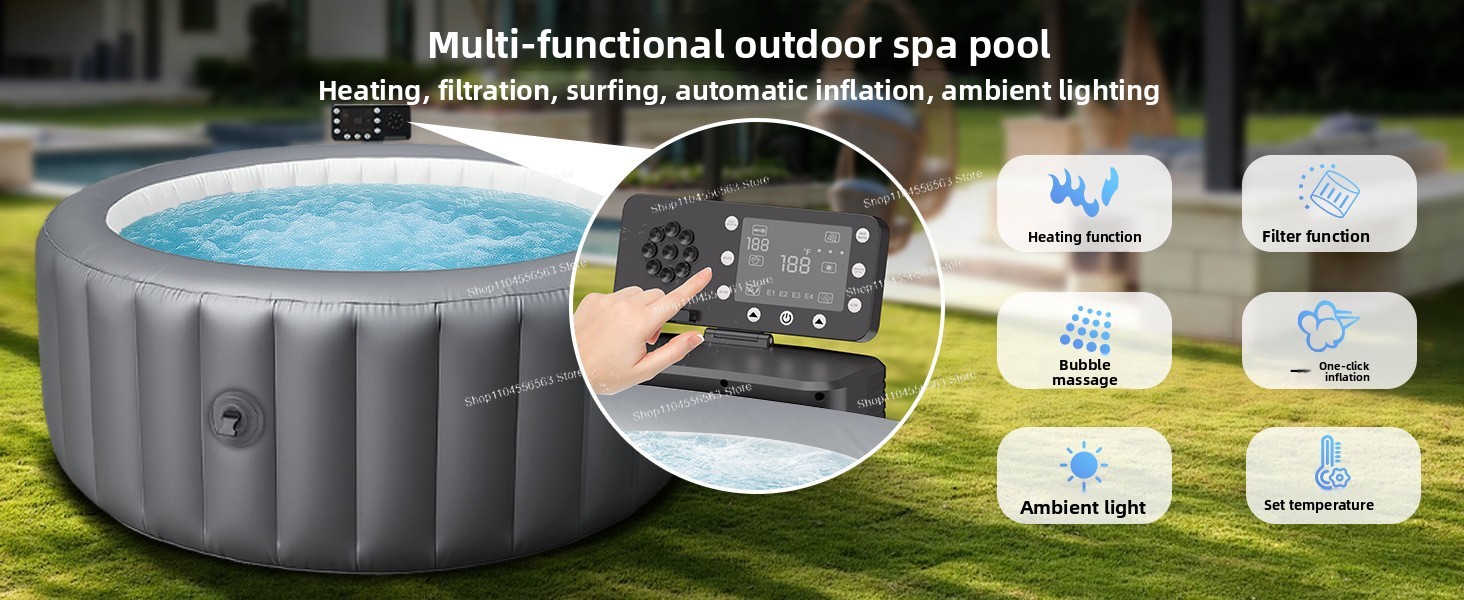 Inflatable SPA Pool Inflatable - Home Bathroom Jacuzzi ulasan dan harga