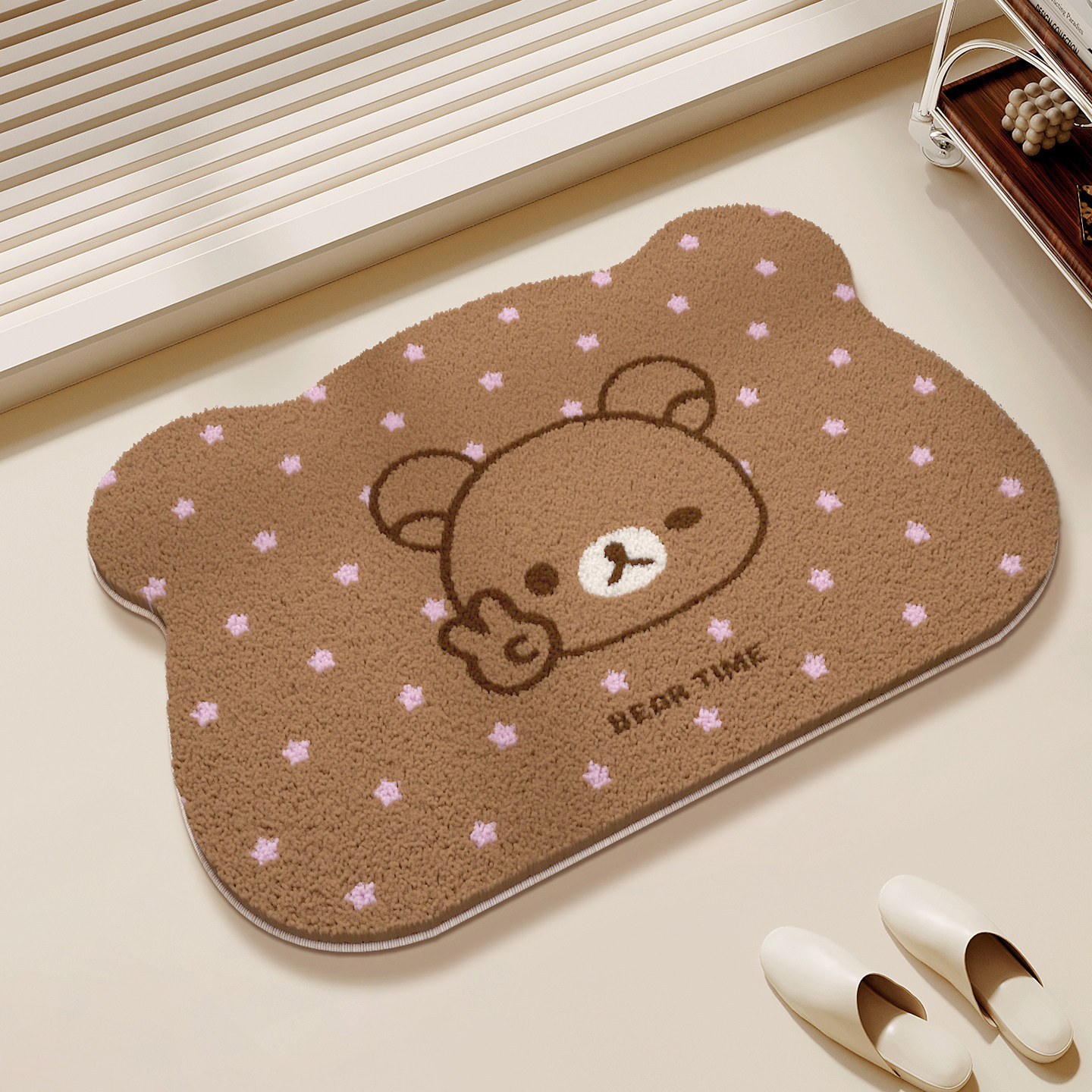 Japanese Rilakkuma Relax Bear  - Home Bathroom Mats ulasan dan harga
